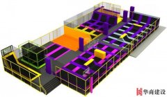 新型蹦床主題公園裝修案例